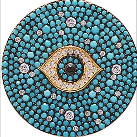 22K Turquoise Evil Eye Necklace ๐๐ - Picture 1 of 8